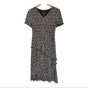 Connected Apparel Asymmetrical Tiered Dress. Size:8